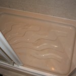 Shower Tray With New Silicone Sealant